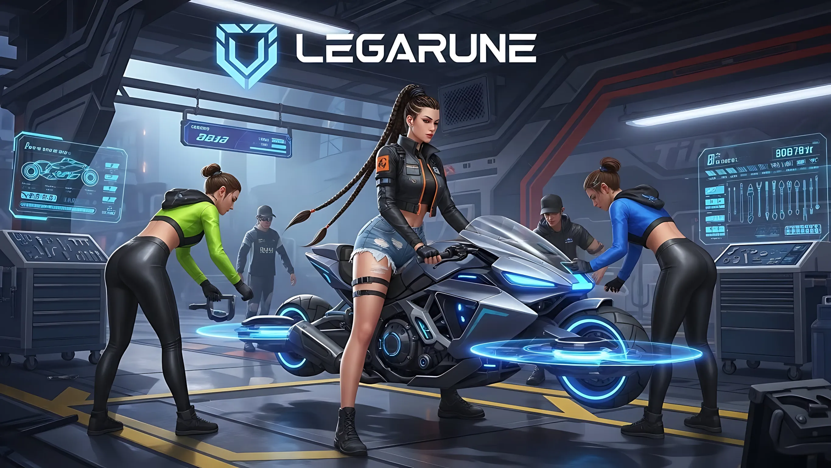 legarune art scenes images leggings cool fantasy neo future -37